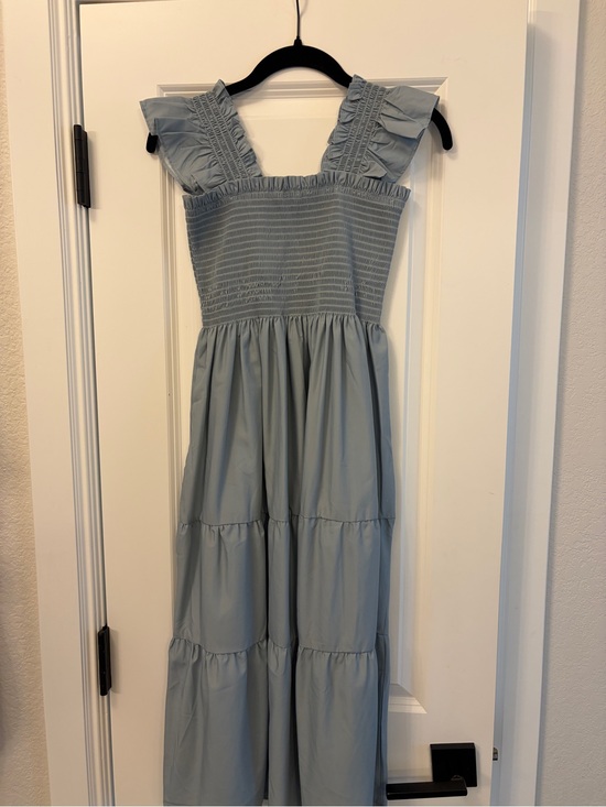 Southern Darlin’ Smocks Dresses & Skirts - Smocked Ruffle Strap Maxi Dress - Light Blue